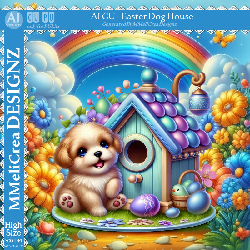 (image for) AI - CU Easter Dog House (CU4PU/PNG)
